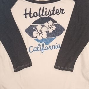 Hollister 3 1/4 sleeve Tshirt Surfer vibes California